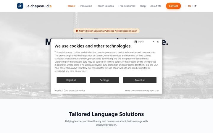 Screenshot of le-chapeauda.com