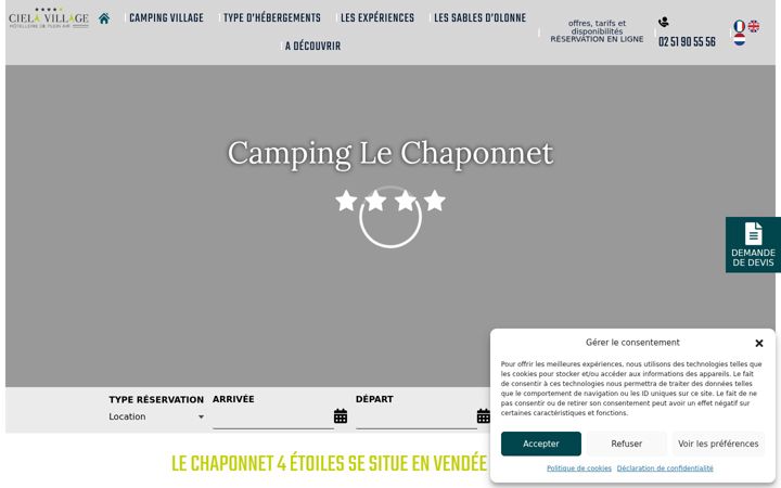 Screenshot of le-chaponnet.com