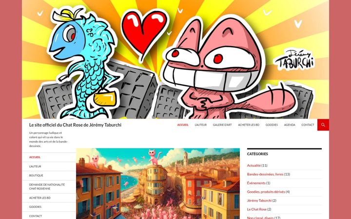 Screenshot of le-chat-rose.com