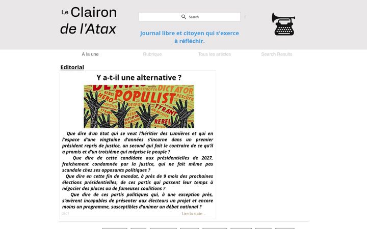 Screenshot of le-clairon-nouveau.fr