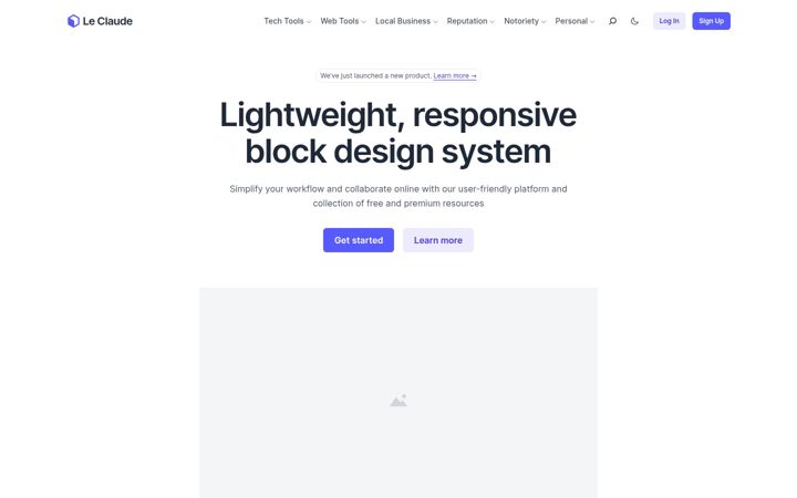 Screenshot of le-claude.fr