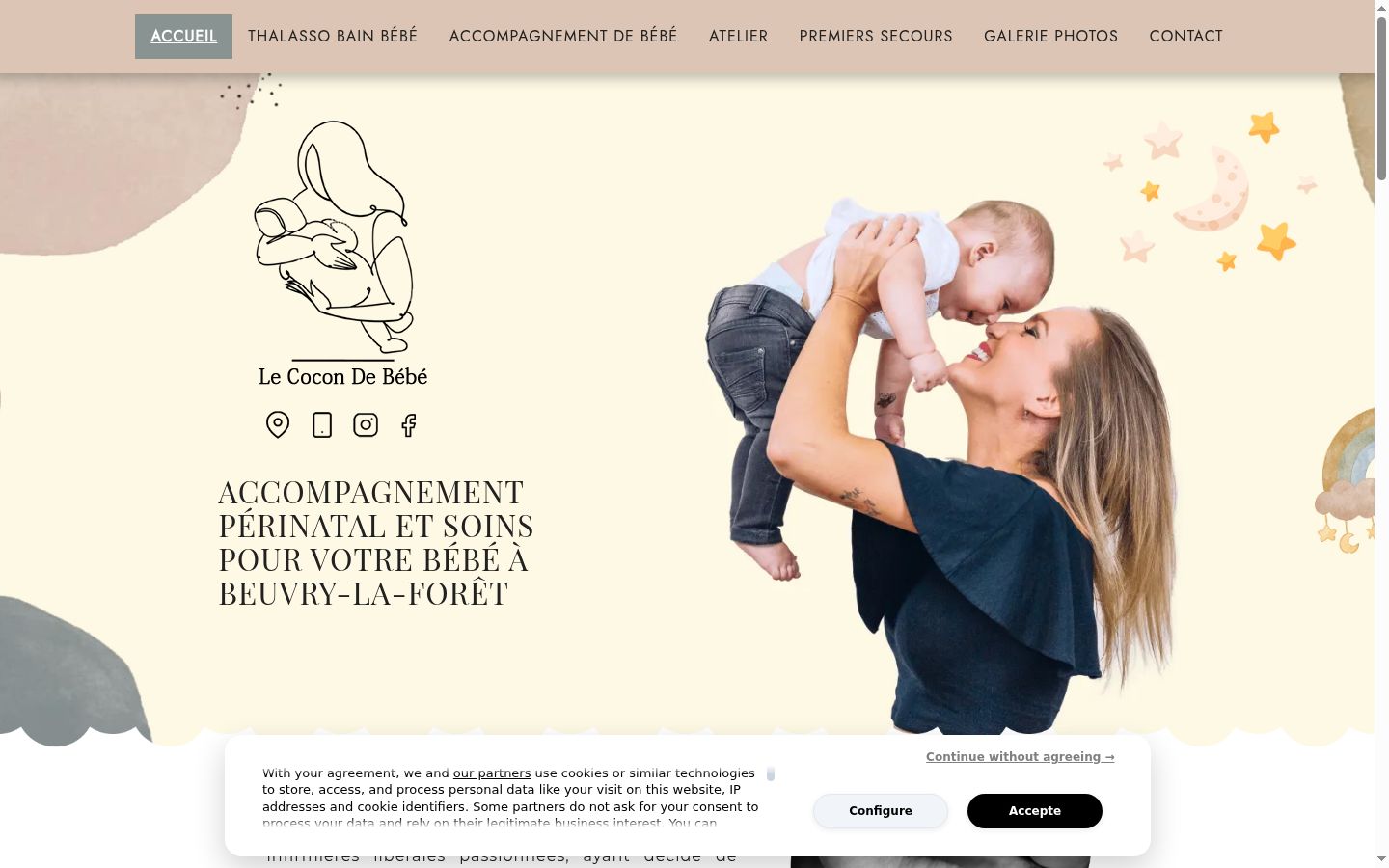 Zrzut ekranu banera zgody wyświetlanego przed jakąkolwiek interakcją