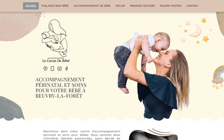 Screenshot of le-cocon-de-bebe.fr