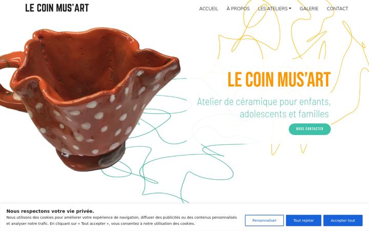 Screenshot of le-coin-muse-art.ch