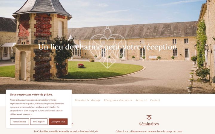 Screenshot of le-colombier-bayeux.fr
