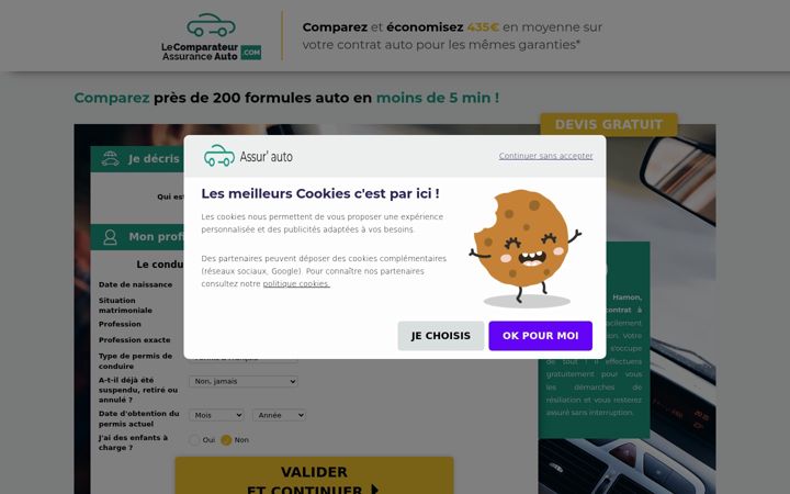 Screenshot of le-comparateur-assurance-auto.com