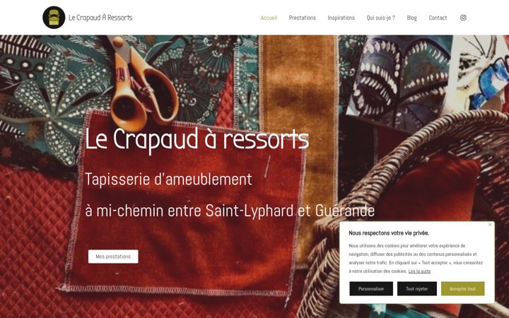Screenshot of le-crapaud-a-resssorts.fr