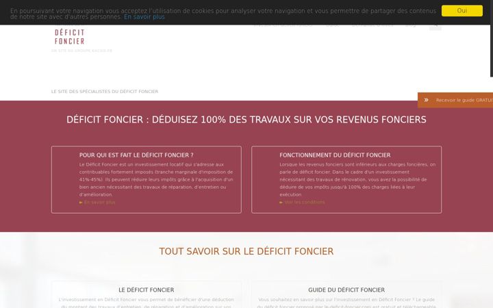 Screenshot of le-deficit-foncier.com