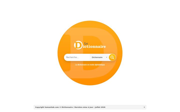 Screenshot of le-dictionnaire.com