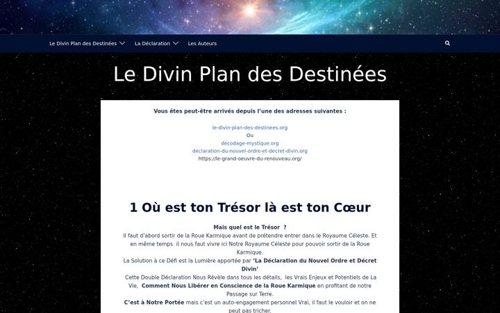 Screenshot of le-divin-plan-des-destinees.org