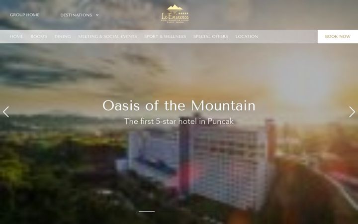 Screenshot of le-eminencepuncak.com