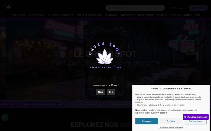Screenshot of le-green-spot.com