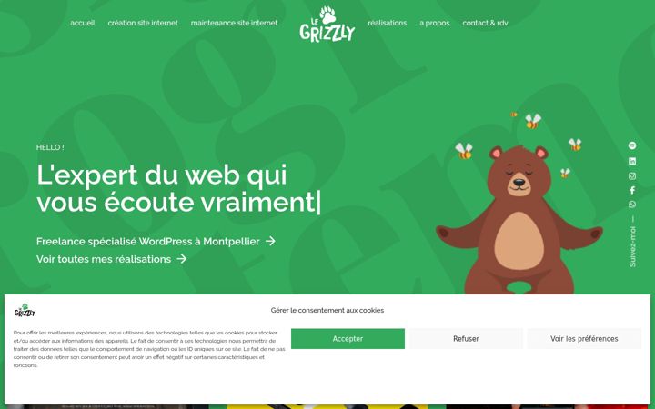 Screenshot of le-grizzly.fr