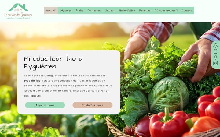 Screenshot of le-hangar-des-garrigues.com