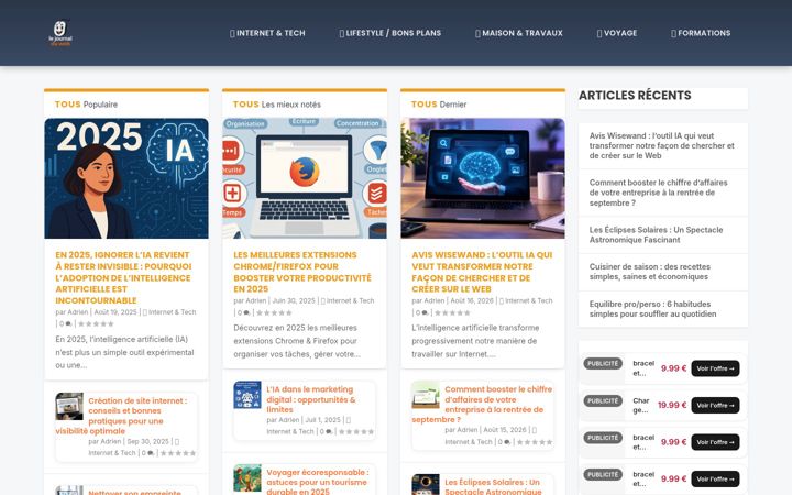 Screenshot of le-journal-du-web.fr