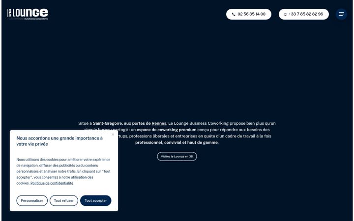 Screenshot of le-lounge-coworking.com