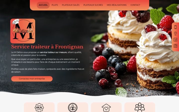 Screenshot of le-m-delice.fr