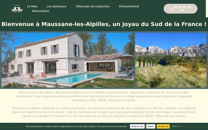 Screenshot of le-mas-de-l-ecluse.com