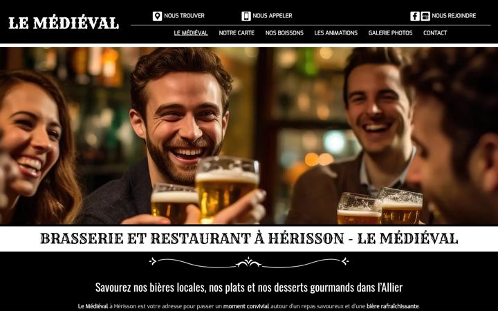 Screenshot of le-medieval-herisson.fr
