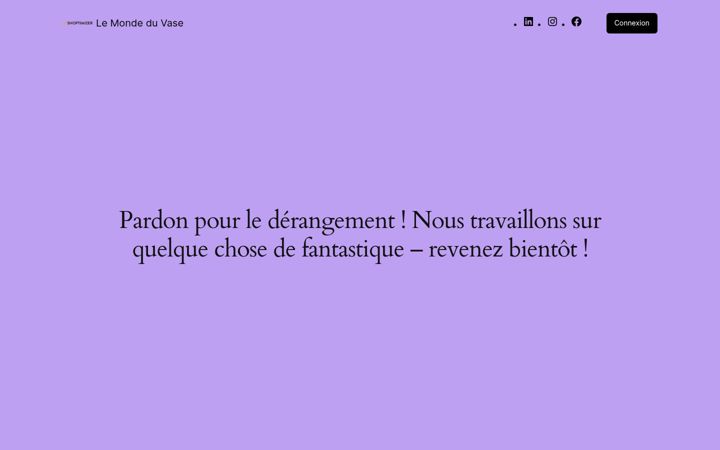 Screenshot of le-monde-du-vase.com