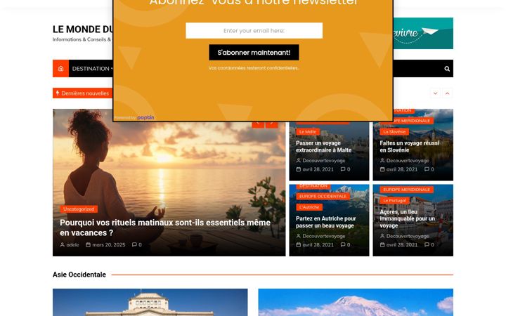 Screenshot of le-monde-du-voyage.com