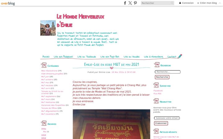 Screenshot of le-monde-merveilleux-d-emilie.com