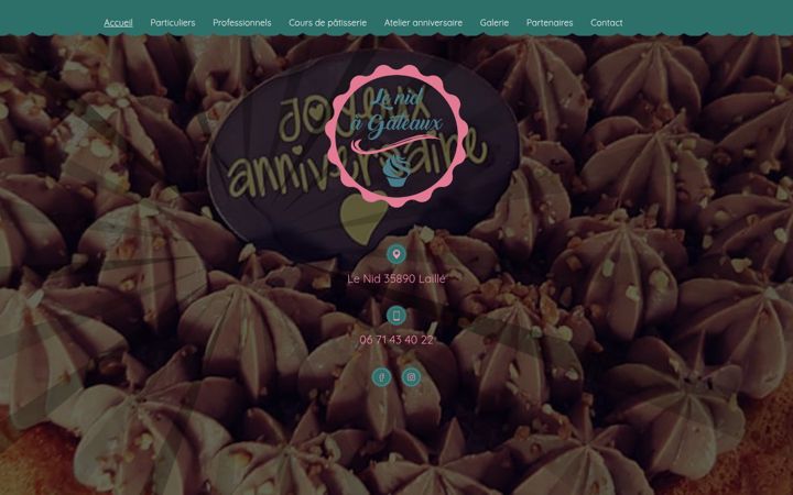 Screenshot of le-nid-a-gateaux.fr