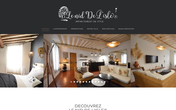 Screenshot of le-nid-de-isle2.fr