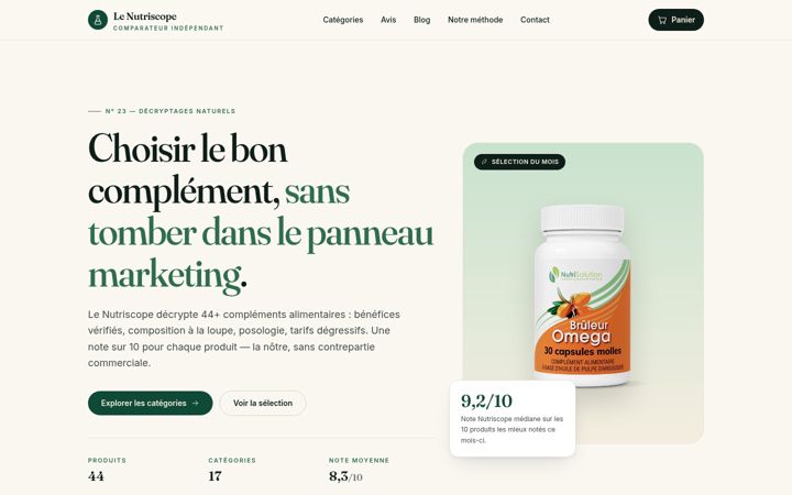 Screenshot of le-nutriscope.fr