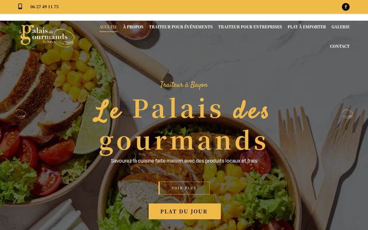 Screenshot of le-palais-des-gourmands.com
