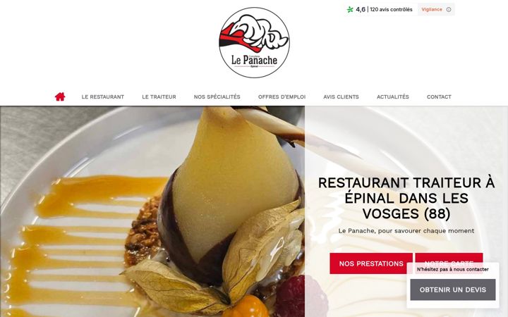 Screenshot of le-panache.fr