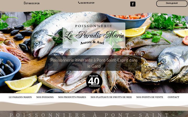 Screenshot of le-paradis-marin.fr