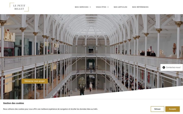 Screenshot of le-petit-billet.com
