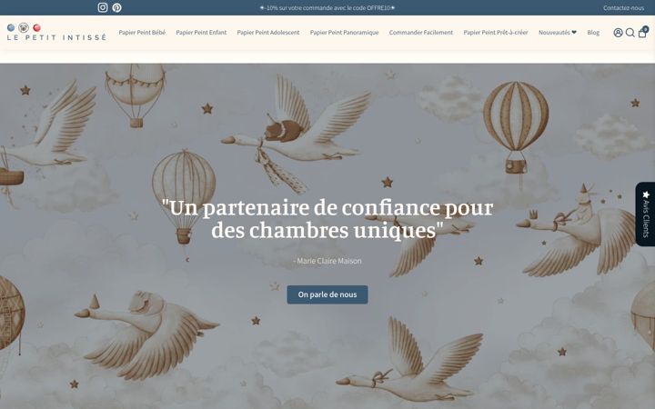 Screenshot of le-petit-intisse.com