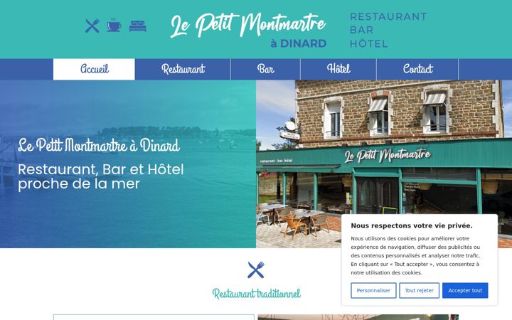 Screenshot of le-petit-montmartre-dinard.fr