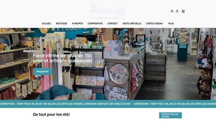 Screenshot of le-presentoir.com