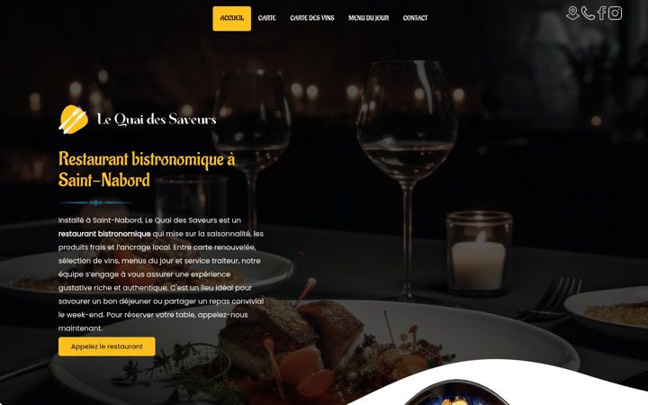 Screenshot of le-quai-des-saveurs.fr