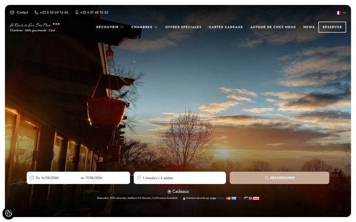 Screenshot of le-ranch-des-lacs.fr