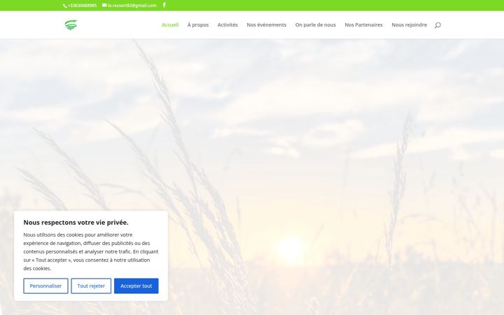Screenshot of le-ressort-association-cancer.com