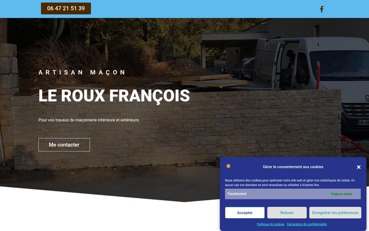 Screenshot of le-roux-francois-macon.fr