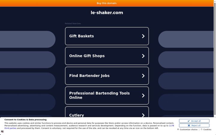 Screenshot of le-shaker.com