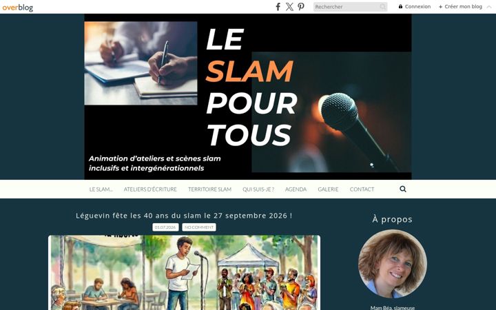 Screenshot of le-slam-pour-tous.org
