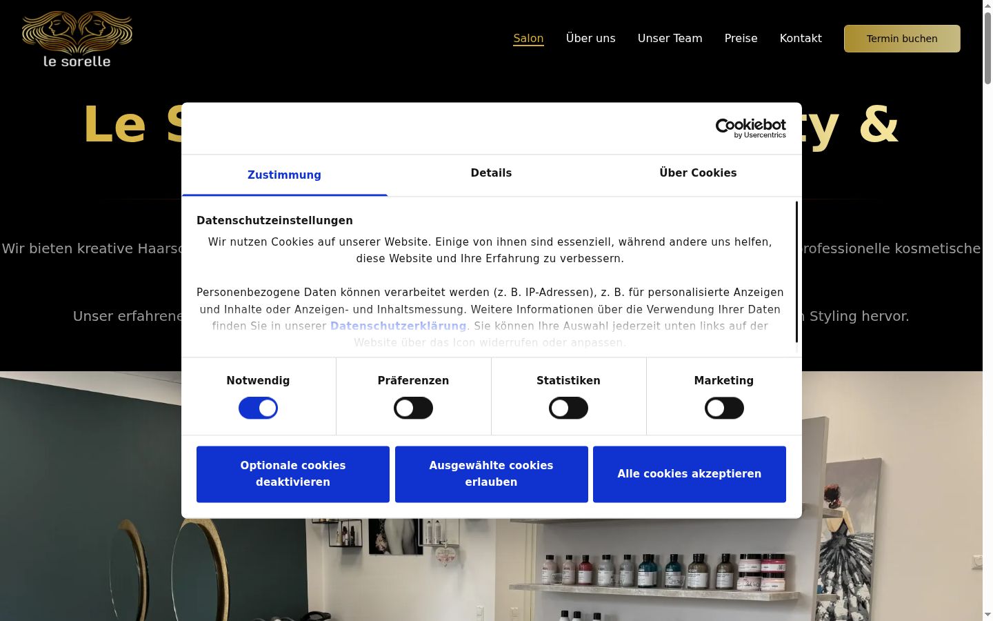 Snímek obrazovky baneru souhlasu zobrazeného před jakoukoli interakcí