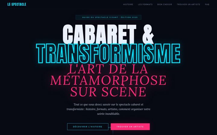 Screenshot of le-spectacle.fr