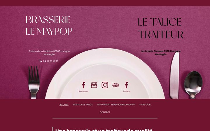 Screenshot of le-talice-maypop.fr