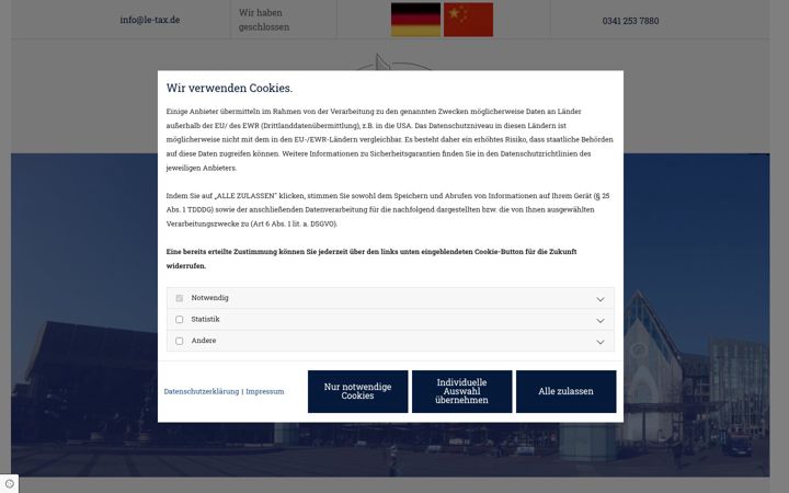 Screenshot of le-tax.de