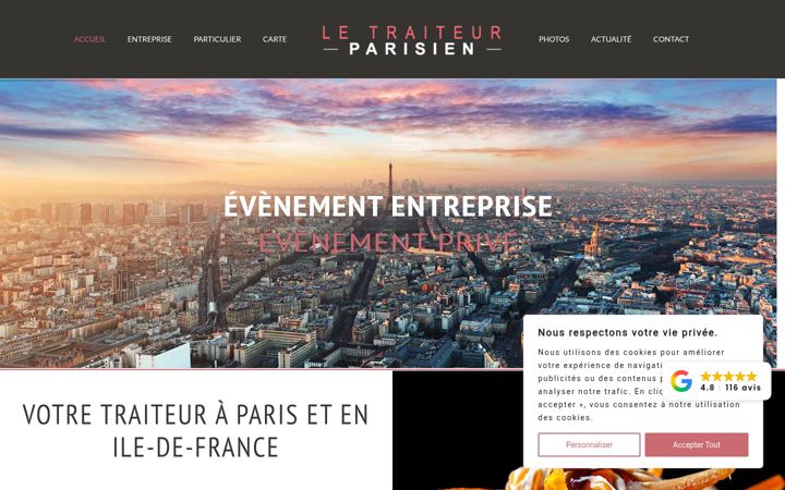 Screenshot of le-traiteur-parisien.fr