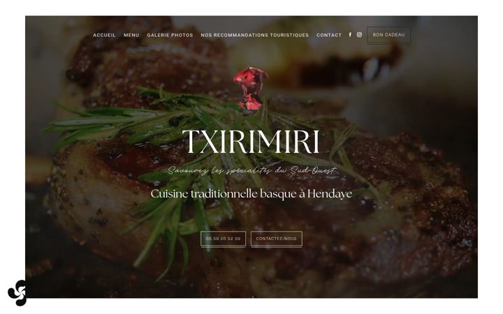 Screenshot of le-txirimiri.fr