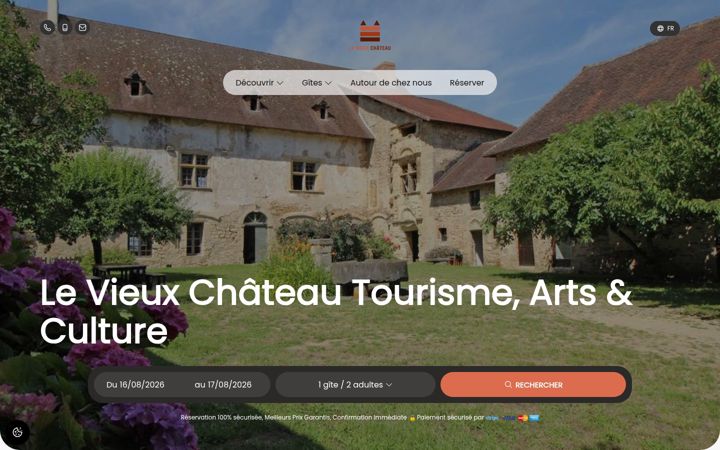 Screenshot of le-vieux-chateau.com