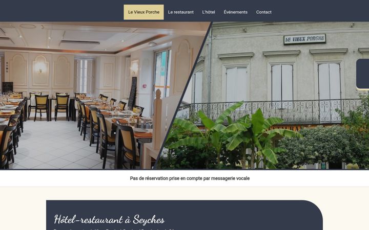 Screenshot of le-vieux-porche.fr